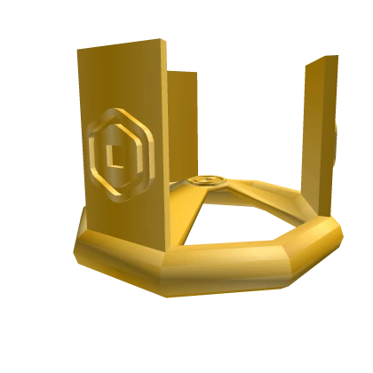 ☑️ CODE: (FireCrown101) Gold Robux Domino Crown