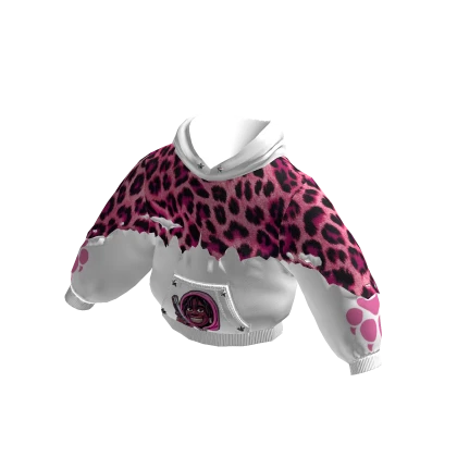MJ - Hoodie Dirty Money With Pink Leopard