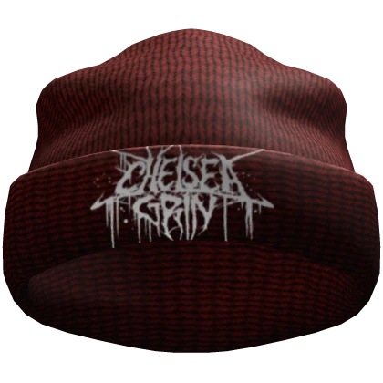 🕸️ Red Gothic Y2K Knitted Beanie 🕸️