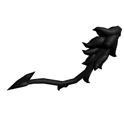 Black demon tail (whispy)