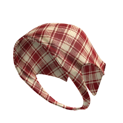 Igari Red Plaid Bandana