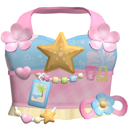 cute summer harajuku tropical hibiscus top 3.0