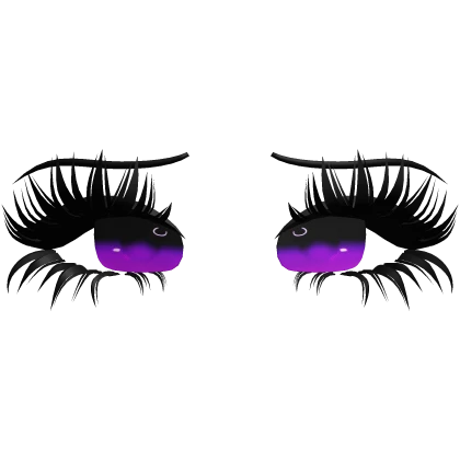 ♡ girly anime lashes (purple)