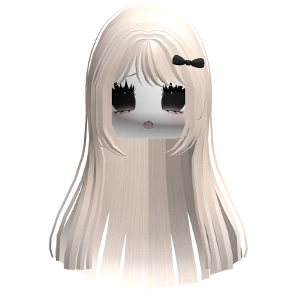 vkei moe blonde hair cute emo anime face 