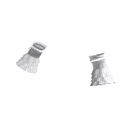 🤍 coquette pin stripe sleeves / cuffs white