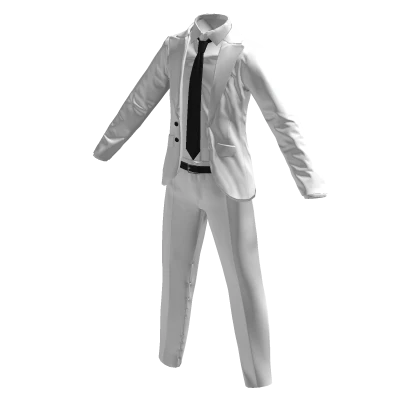 White Open Suit
