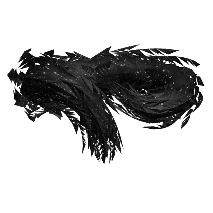 Regal Feathered Shawl in White Spots