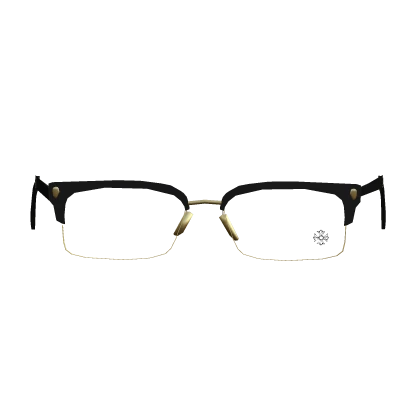 Gold Chrome Fancy Glasses
