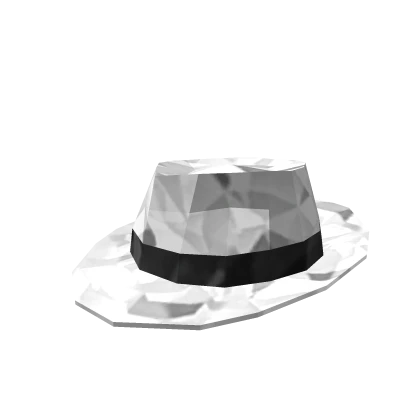 Shiny White Fedora
