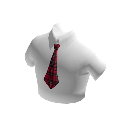 School Shirt With a Tie Red