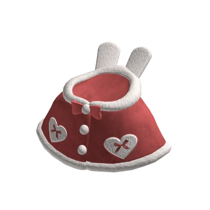 🍀Cute Fluffy Cloak (Red)