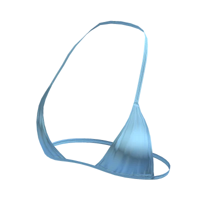 ⨾ Y2K Blue String Tied Bikini Top