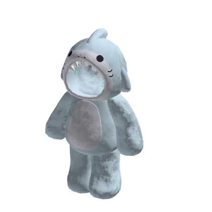 🍀Cute Shark Plushie Onesie (Sky Blue)