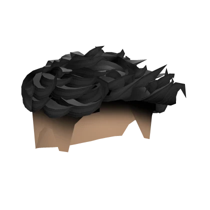 Curly Burst Fade Hair Black