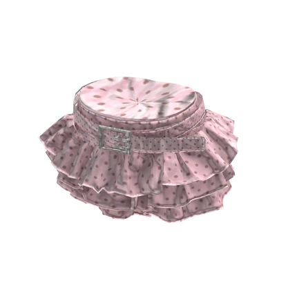 💜 Lace Ruffle Mini Skirt_Pink
