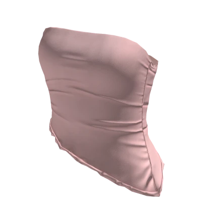 Tube Top Pink Short Tight Baby Baddie Tee Shirt