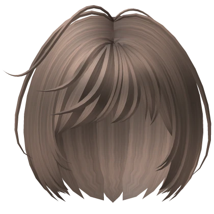 Cute Short  Anime Bob Hair in Milktea Brown