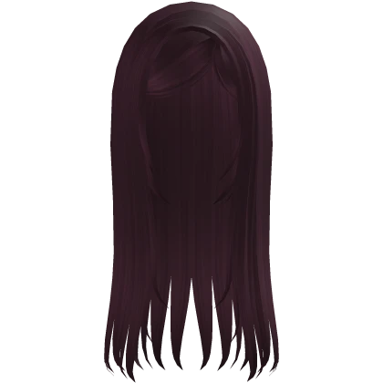 ♡ long straight goth moe hair (berry red)