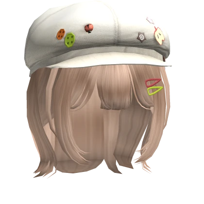 ♡ Short Blonde Hair & Mori Kei Igari White Beret