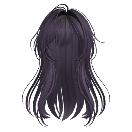 Purple Anime Straight Hair