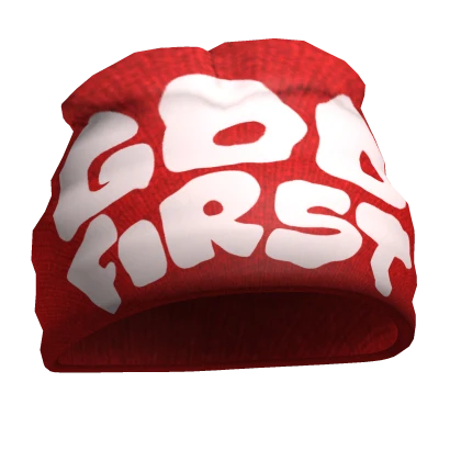 Y2K Christmas God First Beanie