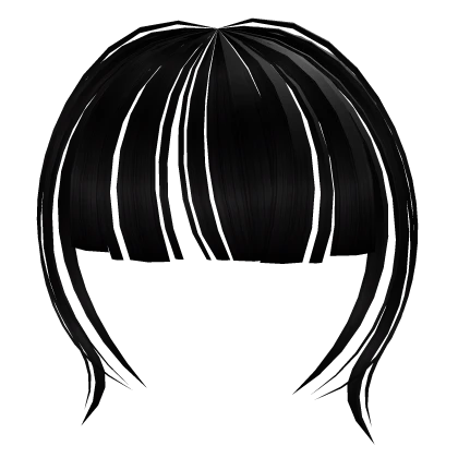 Black Rounded Bangs