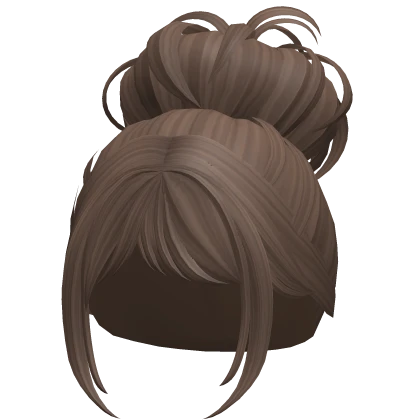 Preppy Anime Bun Hair (Brown)