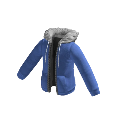 Fur Hoodie (Blue)