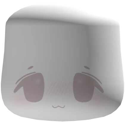  ୨୧ cheeks cutecore smug kawaii face mask - white