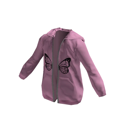 Y2K Butterfly Jacket in Pink