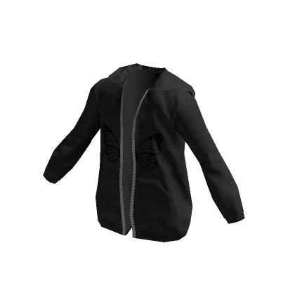 Y2K Butterfly Jacket in Black