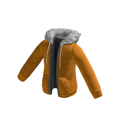 Fur Hoodie (Orange)