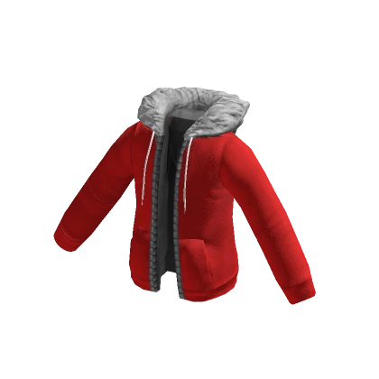 Fur Hoodie (Red)