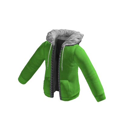 Fur Hoodie (Green)