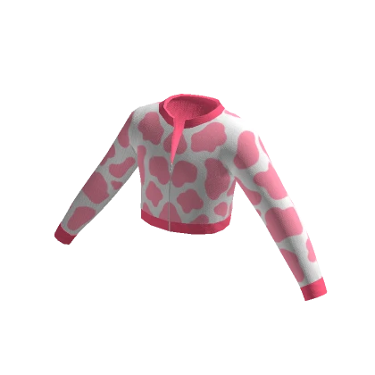 Pink Cow Crop Jacket