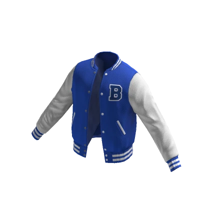 Letterman Varsity Jacket - Blue/White