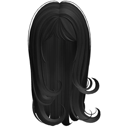 Long Swirly Girly Hair (Black)