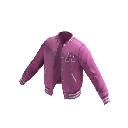 Letterman Varsity Jacket - Pink