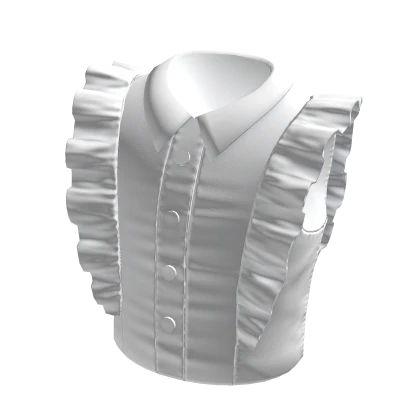 Ruffled blouse : White