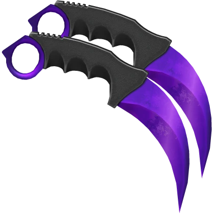 Purple Dual Karambits