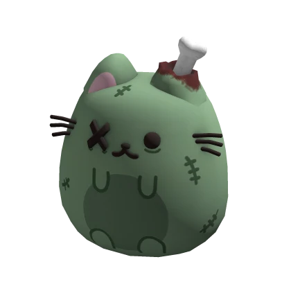 ♡ halloween zombie round kitty plushie (holdable