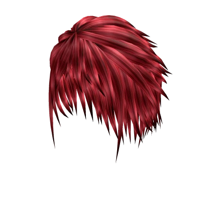 Red Scene Spiky Slick Back Hair
