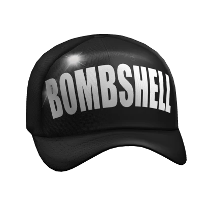 Y2K McBling 2000s Black Bombshell Trucker Cap