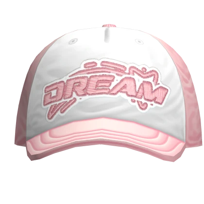 Basic Pink & White Y2K Cap