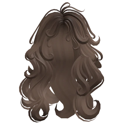 Long Swirly Curly Messy Fairy Hair (Light Brown)