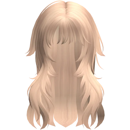 ♡ Blonde messy cute scene anime girl hair