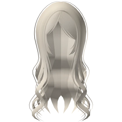 π sweet flowy long wavy hair platinum blonde