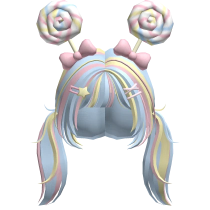 Decora Sky blue lollipop pigtails 🍭
