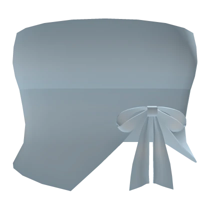 ♡ blue summer dress top w bow 