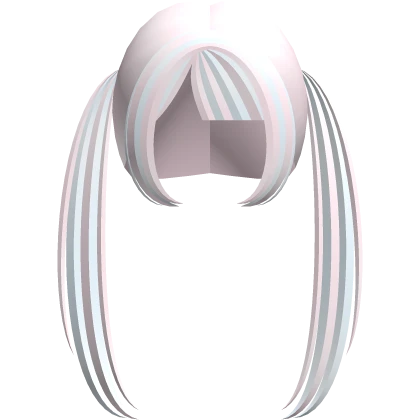 ꒰♡ FREE cute long straight emo pigtails pink blue